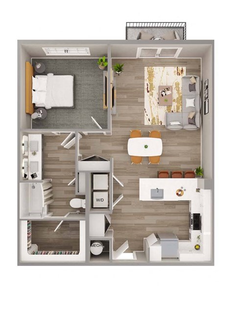 Lenox Bayside A6 Floor Plan